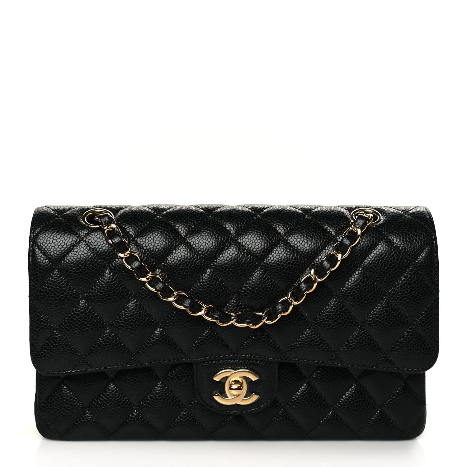 Chanel Caviar Quilted Medium Double Flap Black 1 of 11