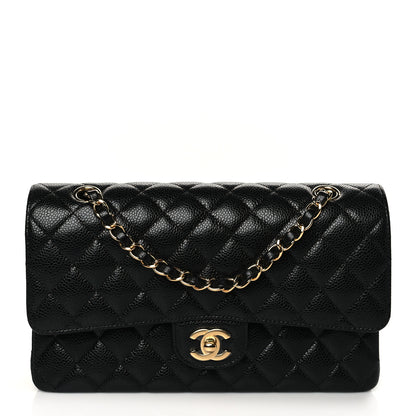 Chanel Caviar Quilted Medium Double Flap Black 1 of 11