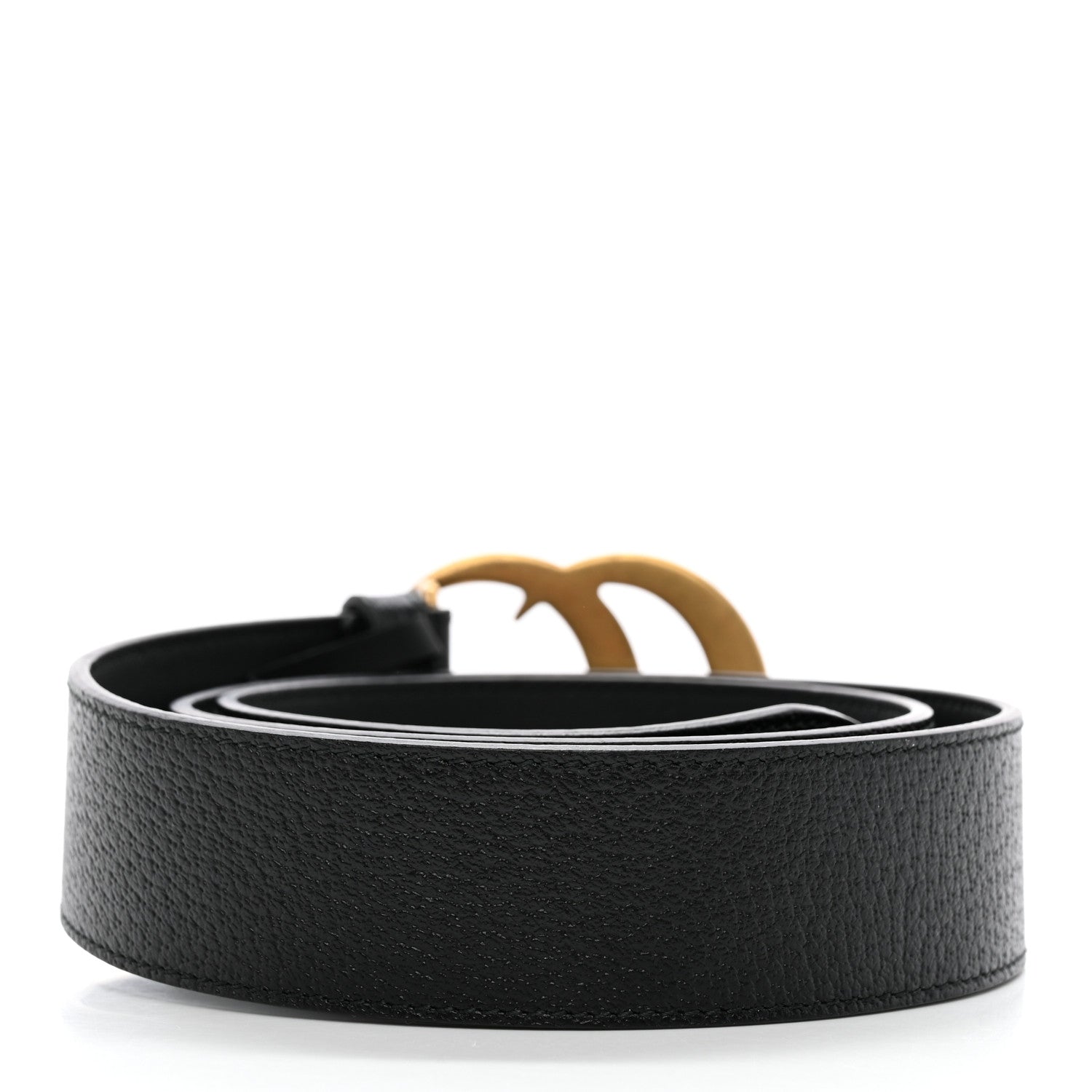 Gucci Textured Calfskin Double G 40mm Belt 90 36 Black 2 of 5
