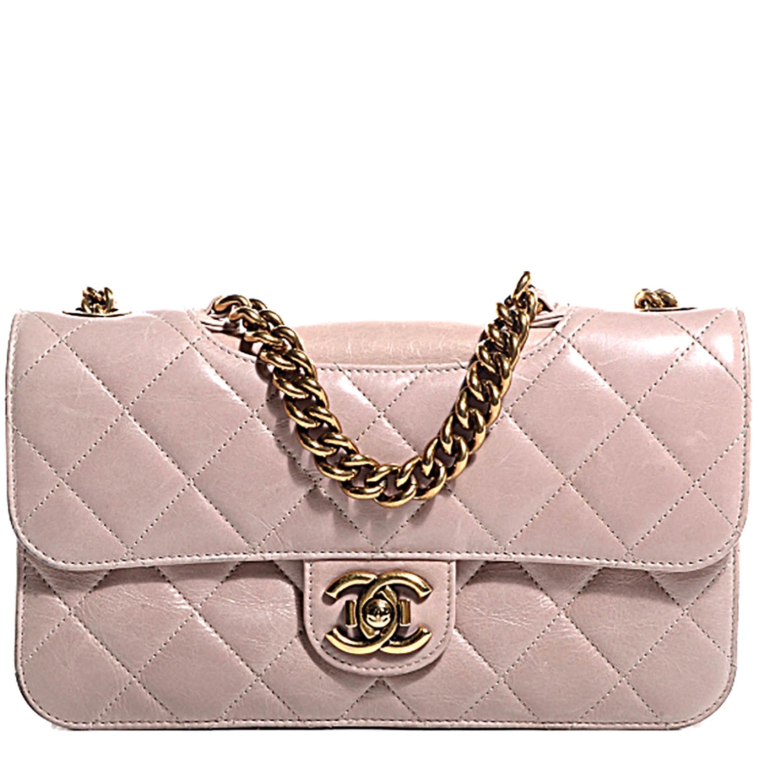 Chanel Calfskin Perfect Edge Medium Flap Light Pink 1 of 7