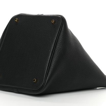 Hermes Taurillon Clemence Picotin Lock 22 MM Black 10 of 14