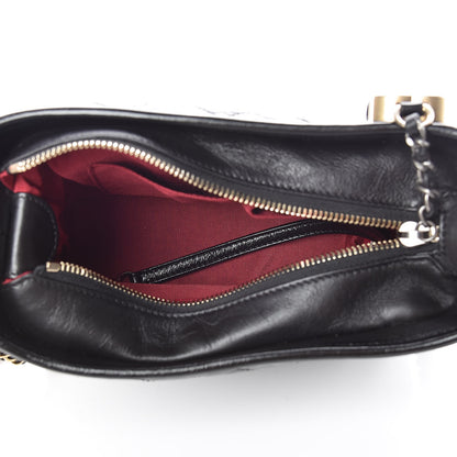 Chanel Aged Calfskin Quilted Small Gabrielle Hobo Black 7 of 10