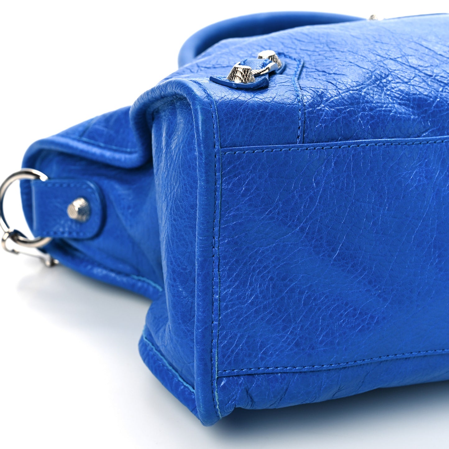 Agneau Giant 12 Silver Hardware City Bleu Lazuli