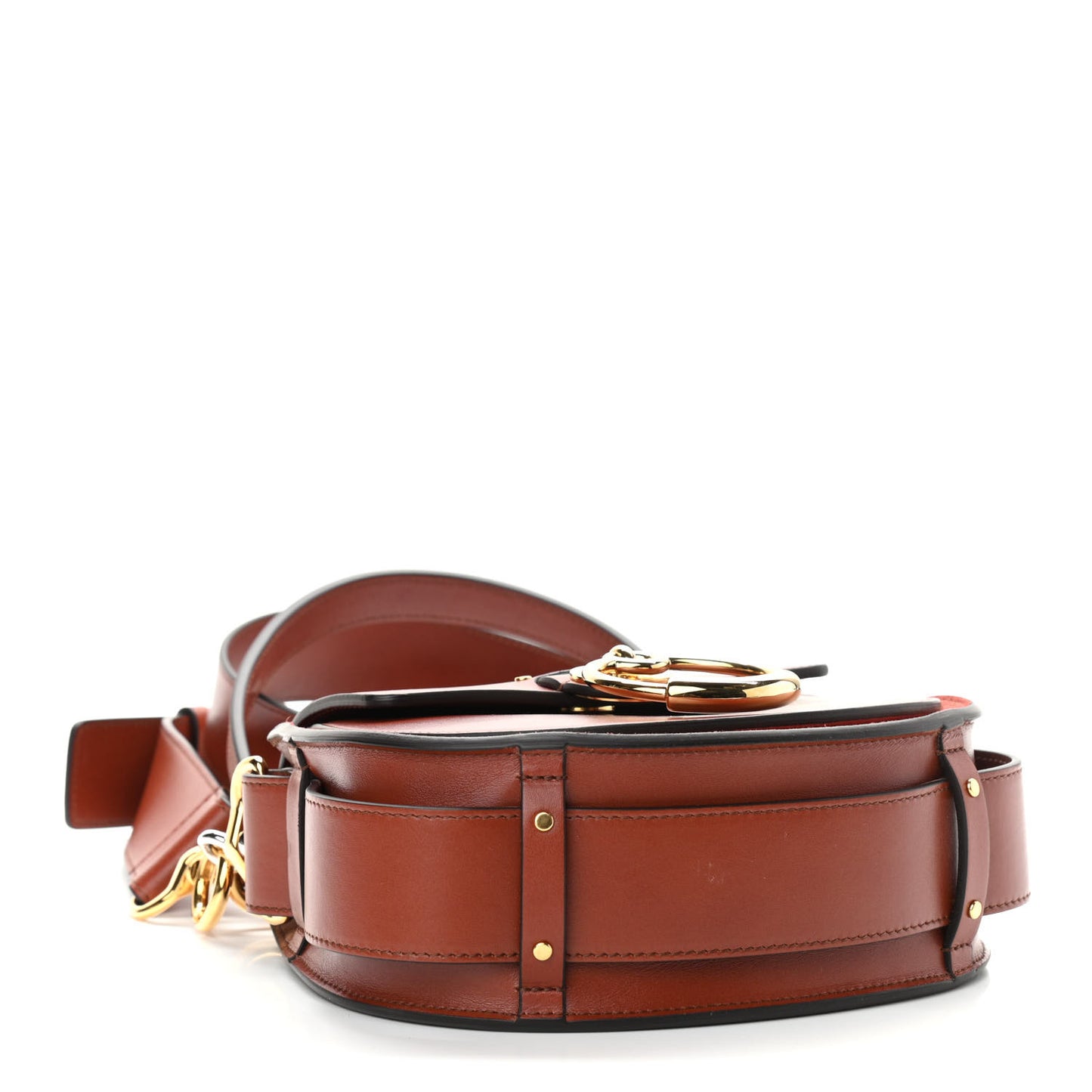 Calfskin Small Tess Bag Sepia Brown