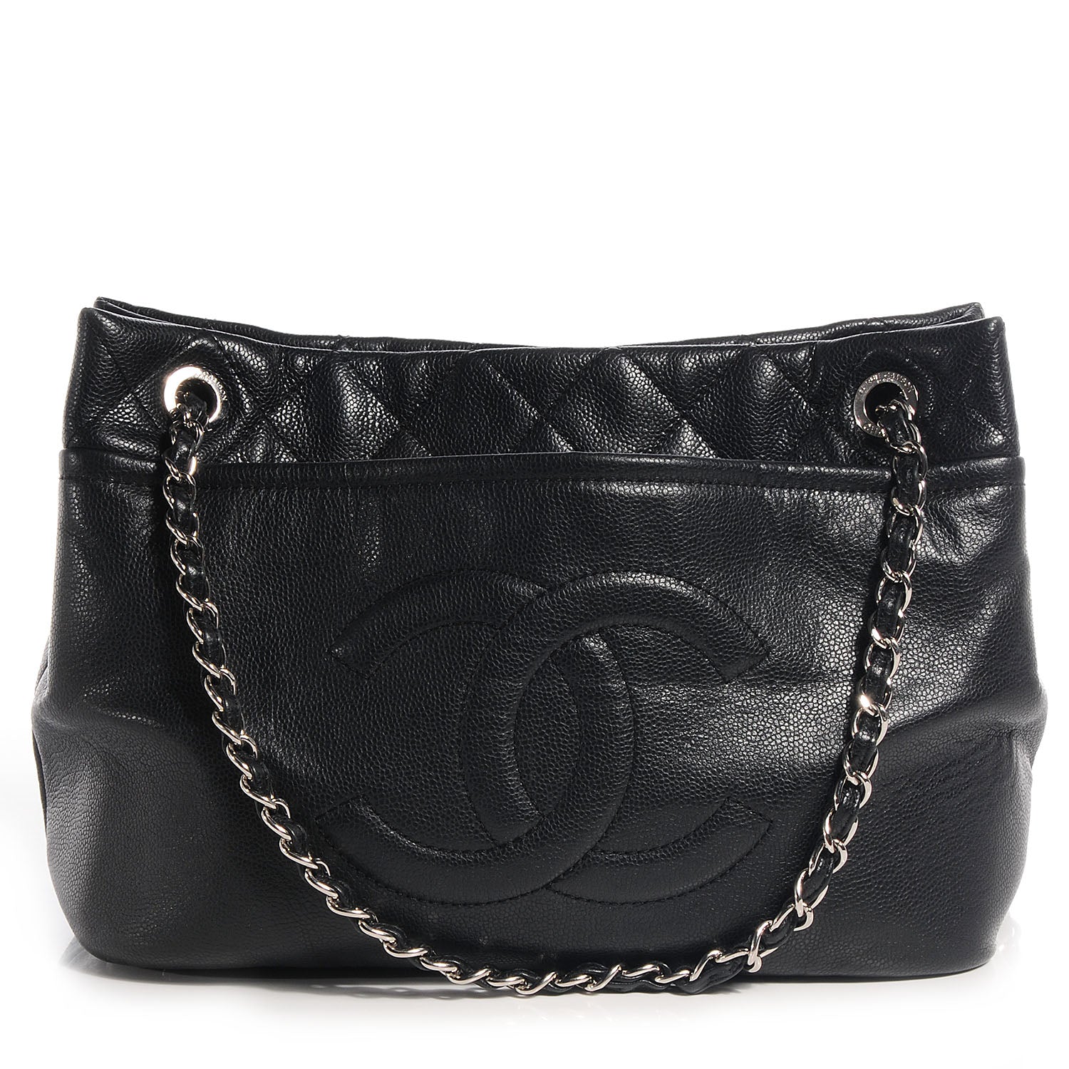 Chanel Caviar Large CC Timeless Soft Tote Black 1 of 8
