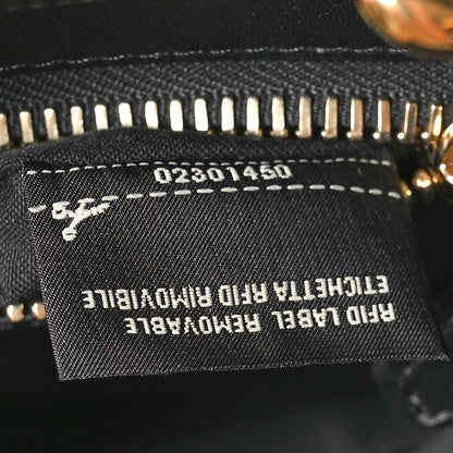 Fendi Vitello Seta Shiny Nappa Medium Peekaboo Iconic Satchel Black 7 of 11