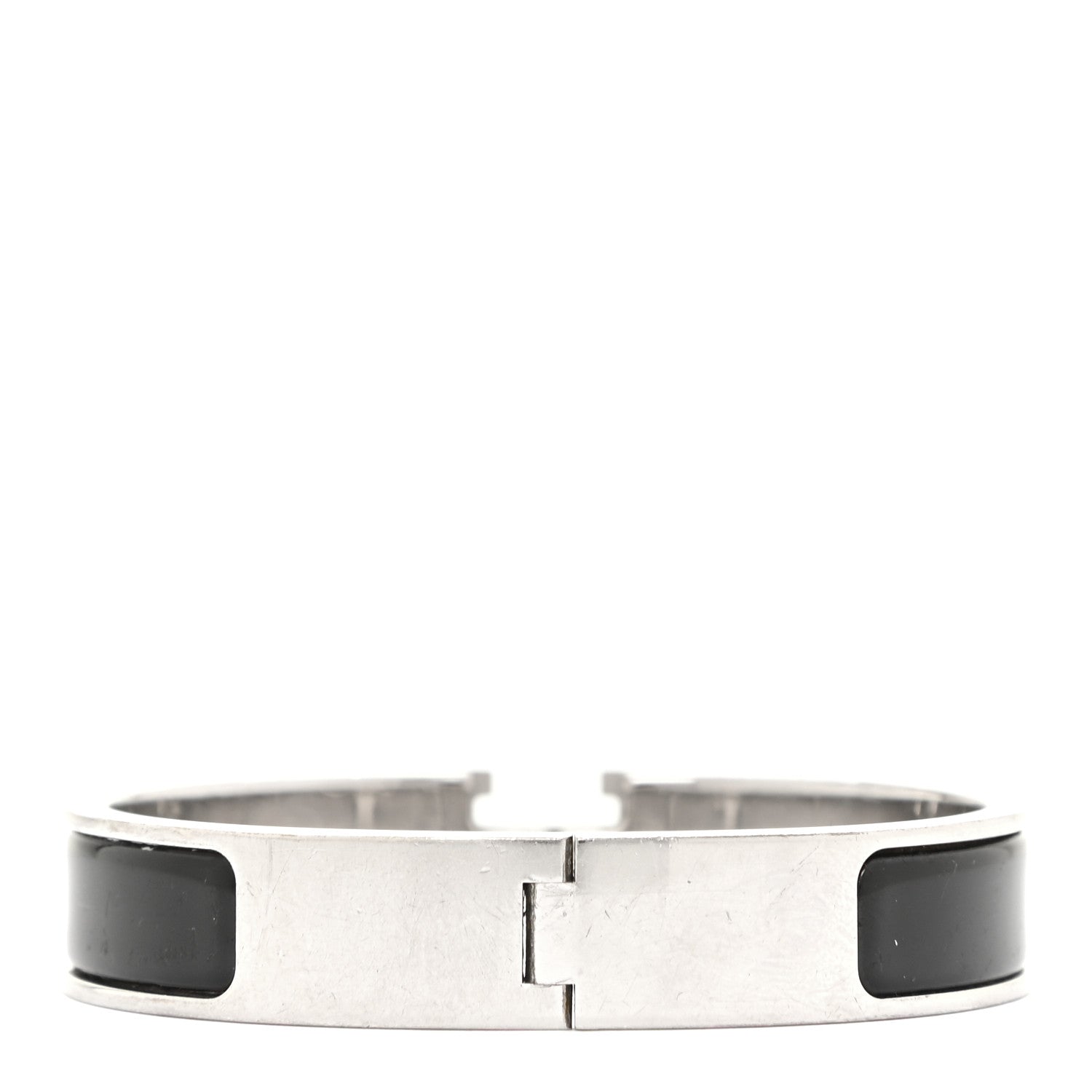 Hermes Enamel Narrow Clic Clac H Bracelet PM Black 3 of 9