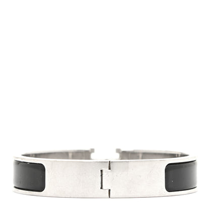 Hermes Enamel Narrow Clic Clac H Bracelet PM Black 3 of 9