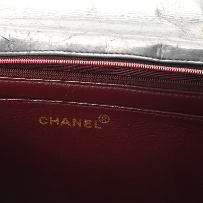 Chanel Lambskin Quilted XL Jumbo Single Flap Black 6 of 10