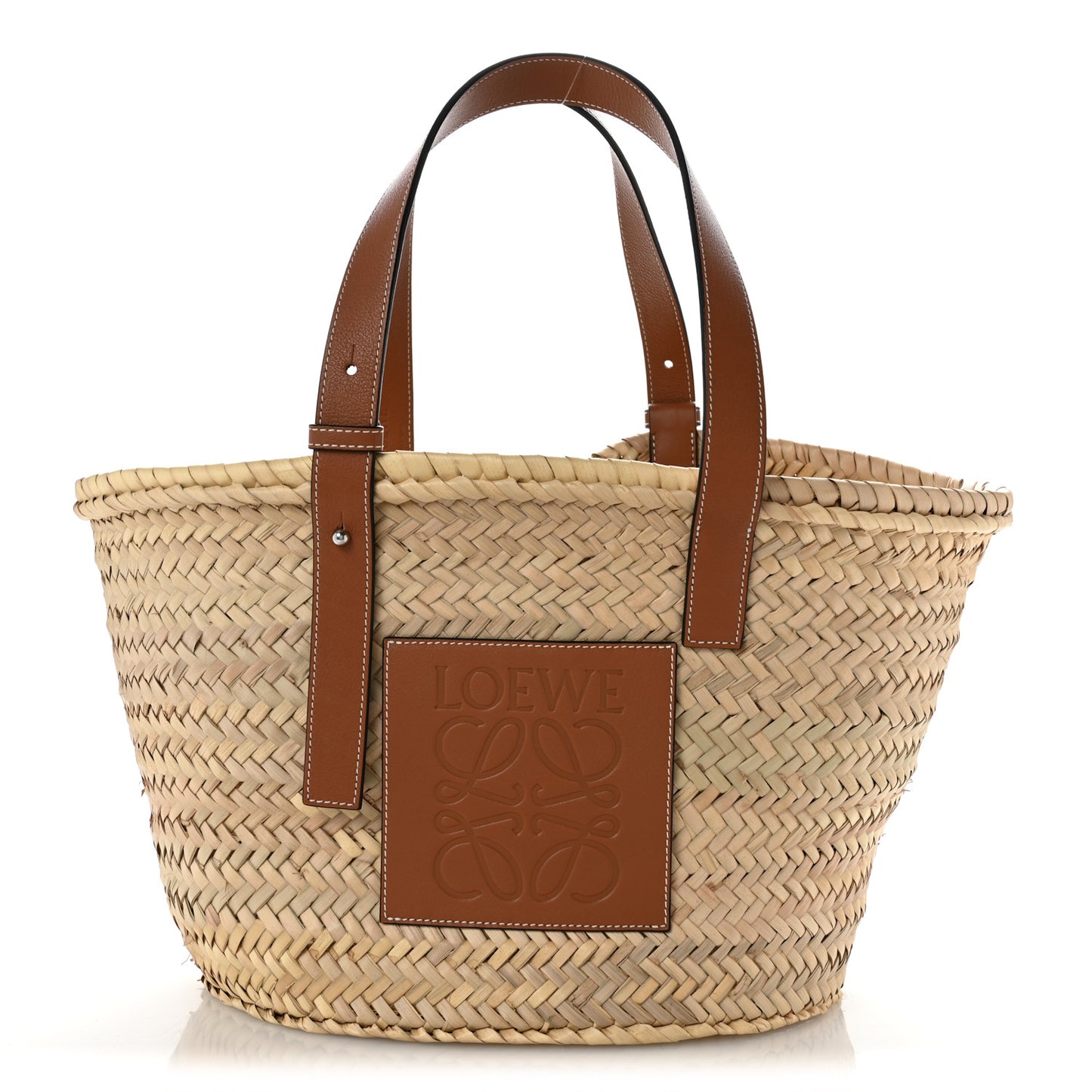 Raffia Large Basket Tote Bag Natural Tan