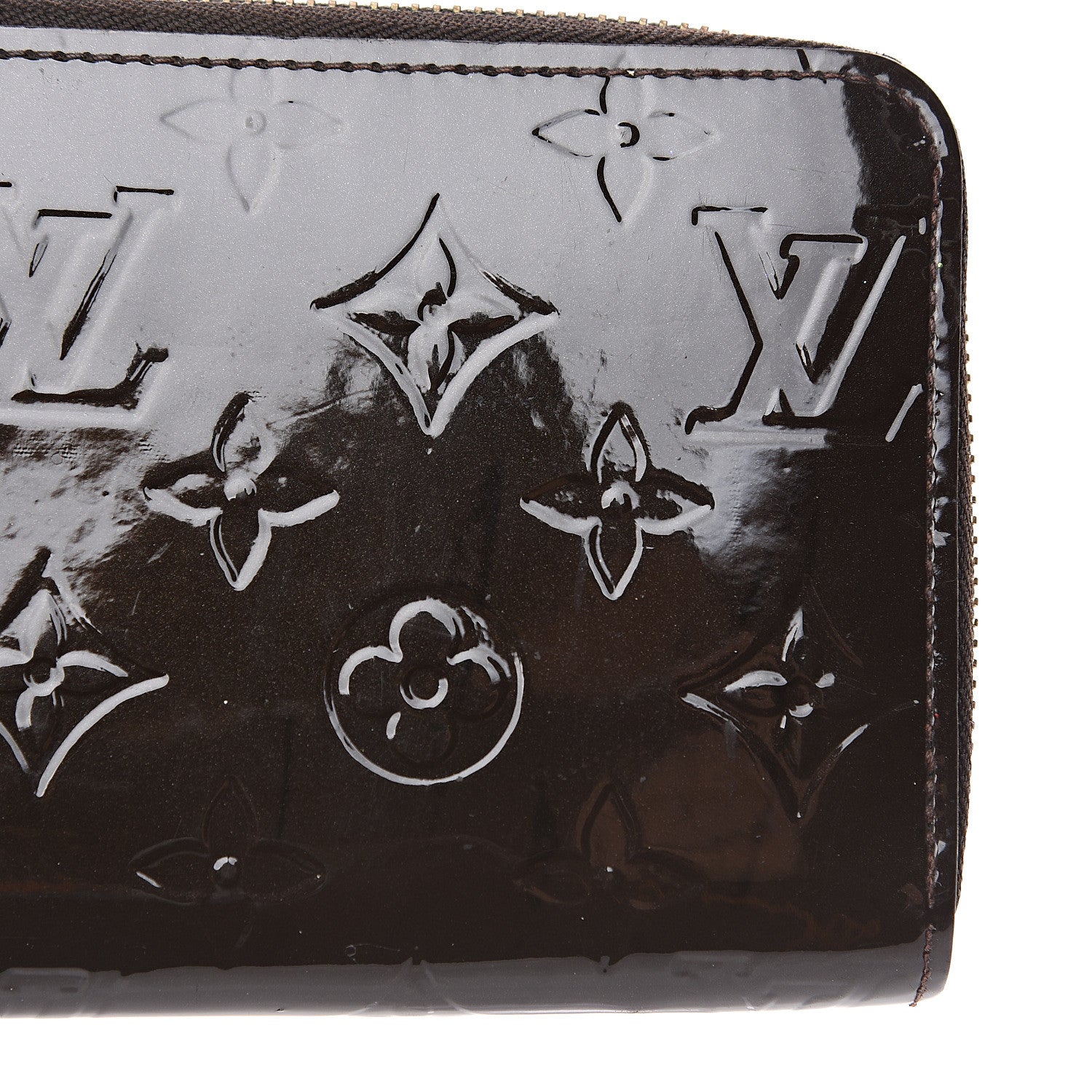 Louis Vuitton Vernis Zippy Wallet Terre D'Ombre 6 of 9