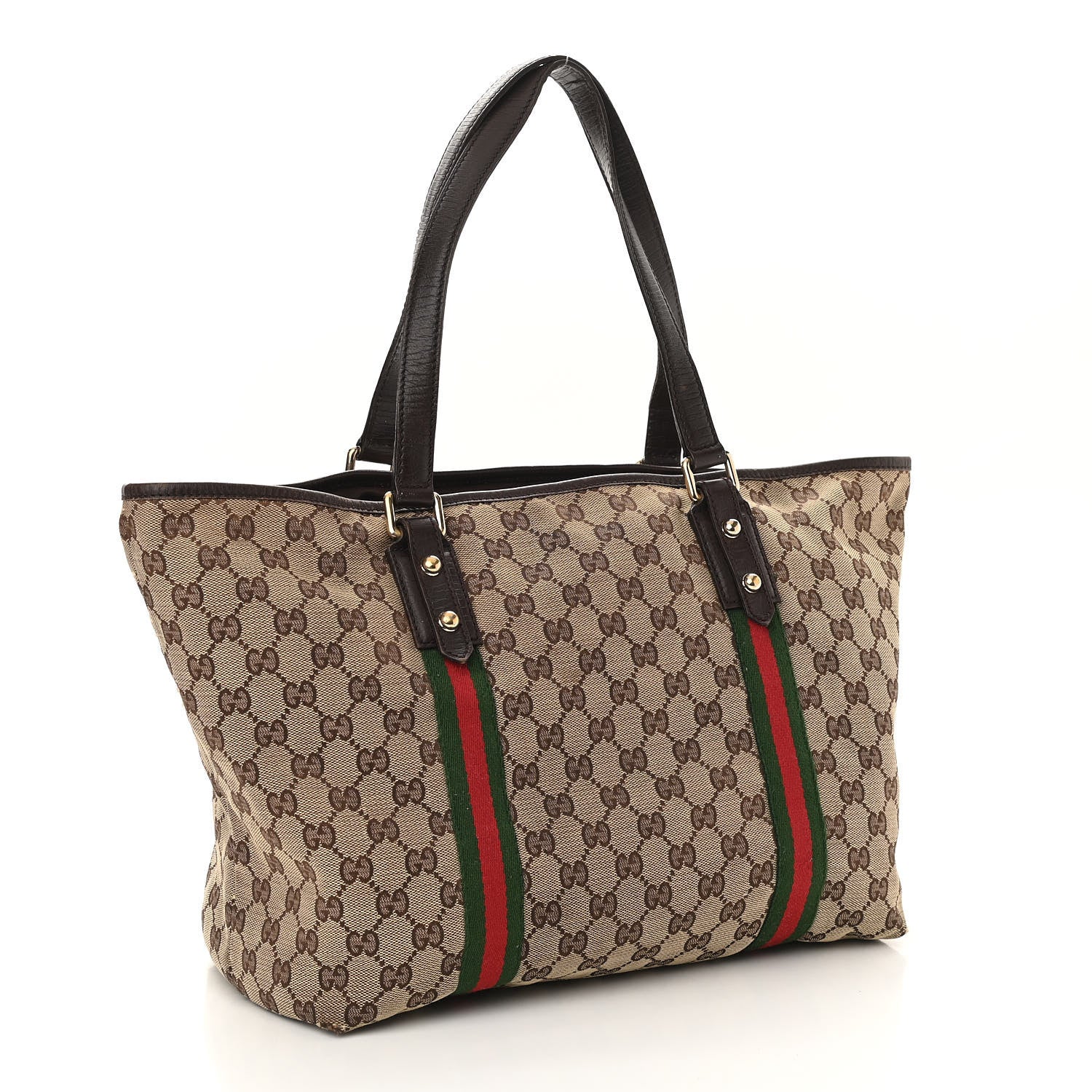 Gucci Monogram Large Jolicoeur Tote Brown 3 of 11