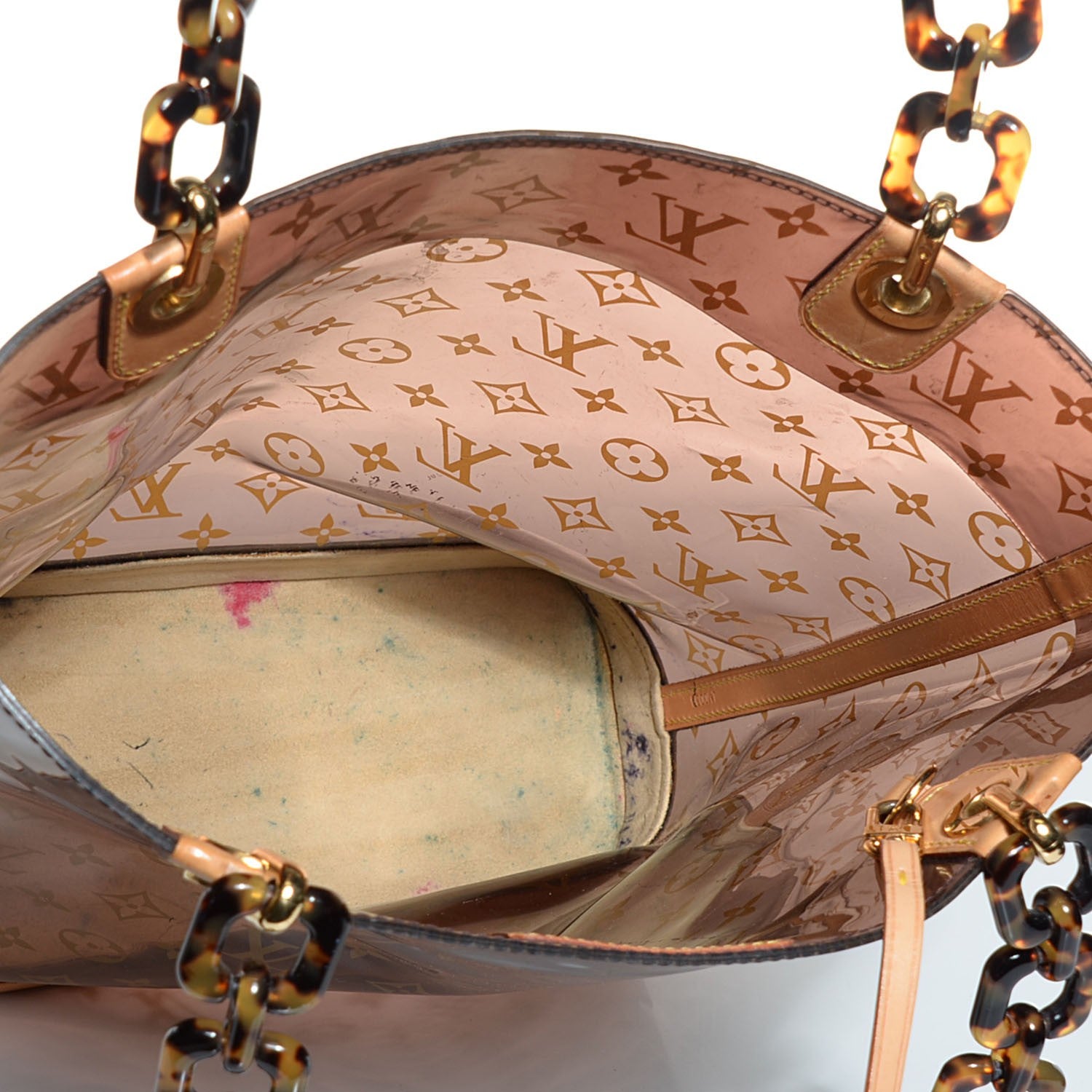 Louis Vuitton Vinyl Cabas Sac Ambre MM 8 of 11