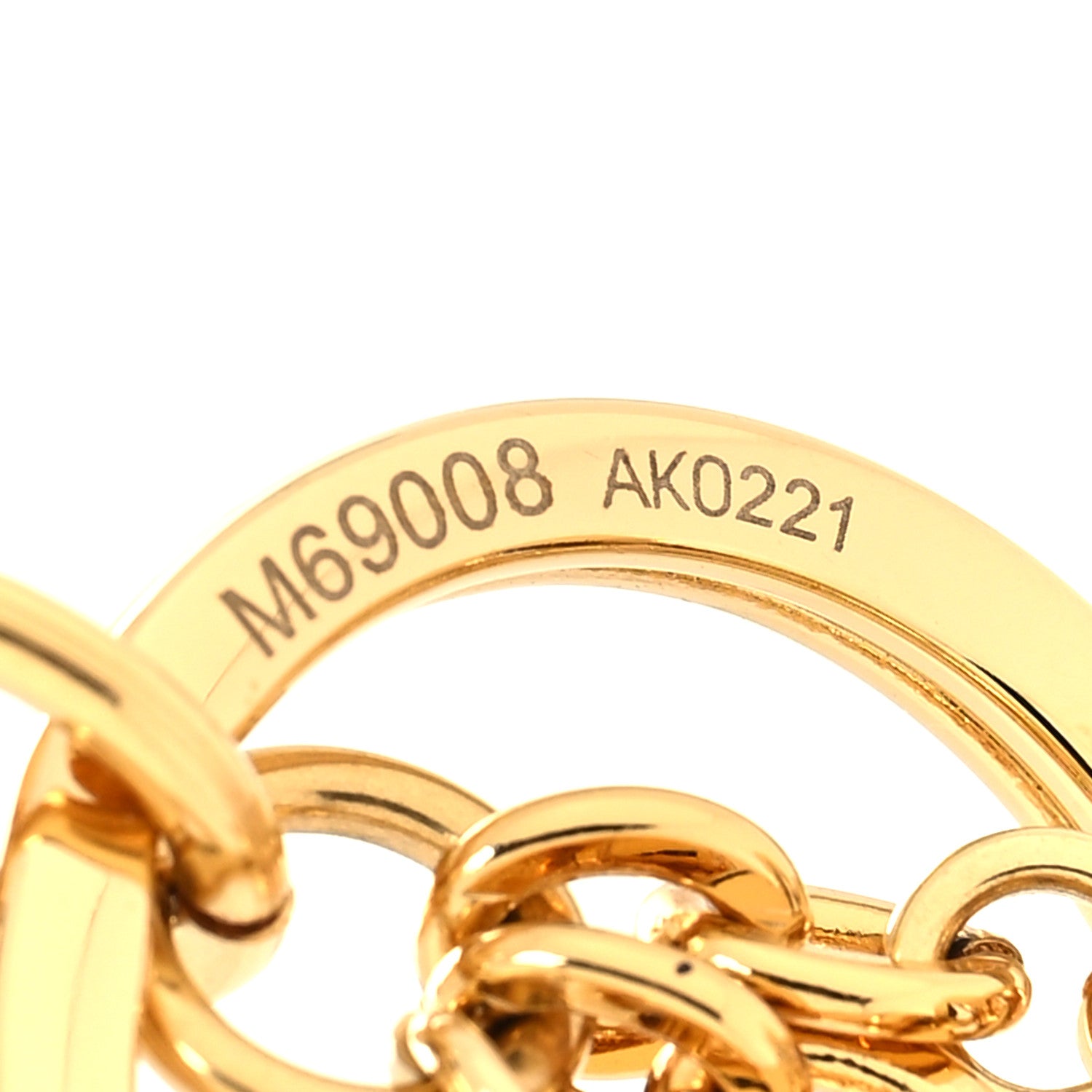 Louis Vuitton Metal Monogram Epi Spring Street Bag Charm Key Holder Gold 5 of 5