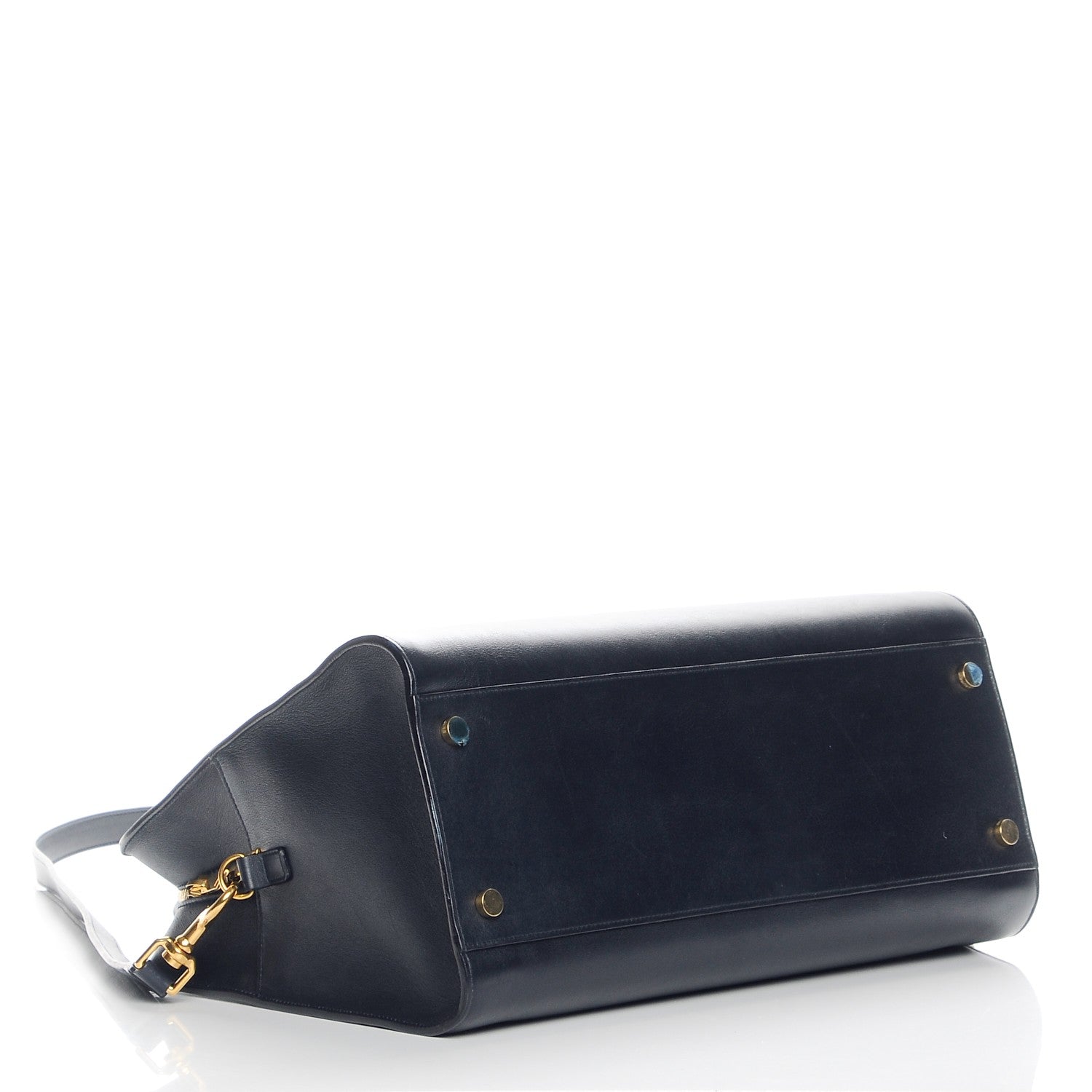 Saint Laurent Smooth Calfskin Medium Cabas Monogram Navy 5 of 9