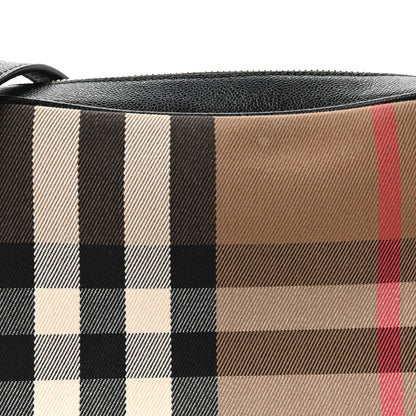 Burberry Giant Check Calfskin Large Camera Bag Black 8 of 10