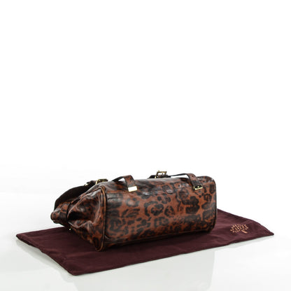 Mulberry Shiny Leopard Oversized Alexa Dark Oak 8 of 13
