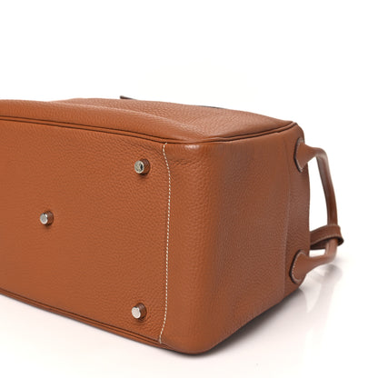 Hermes Taurillon Clemence Lindy 30 Gold 10 of 10