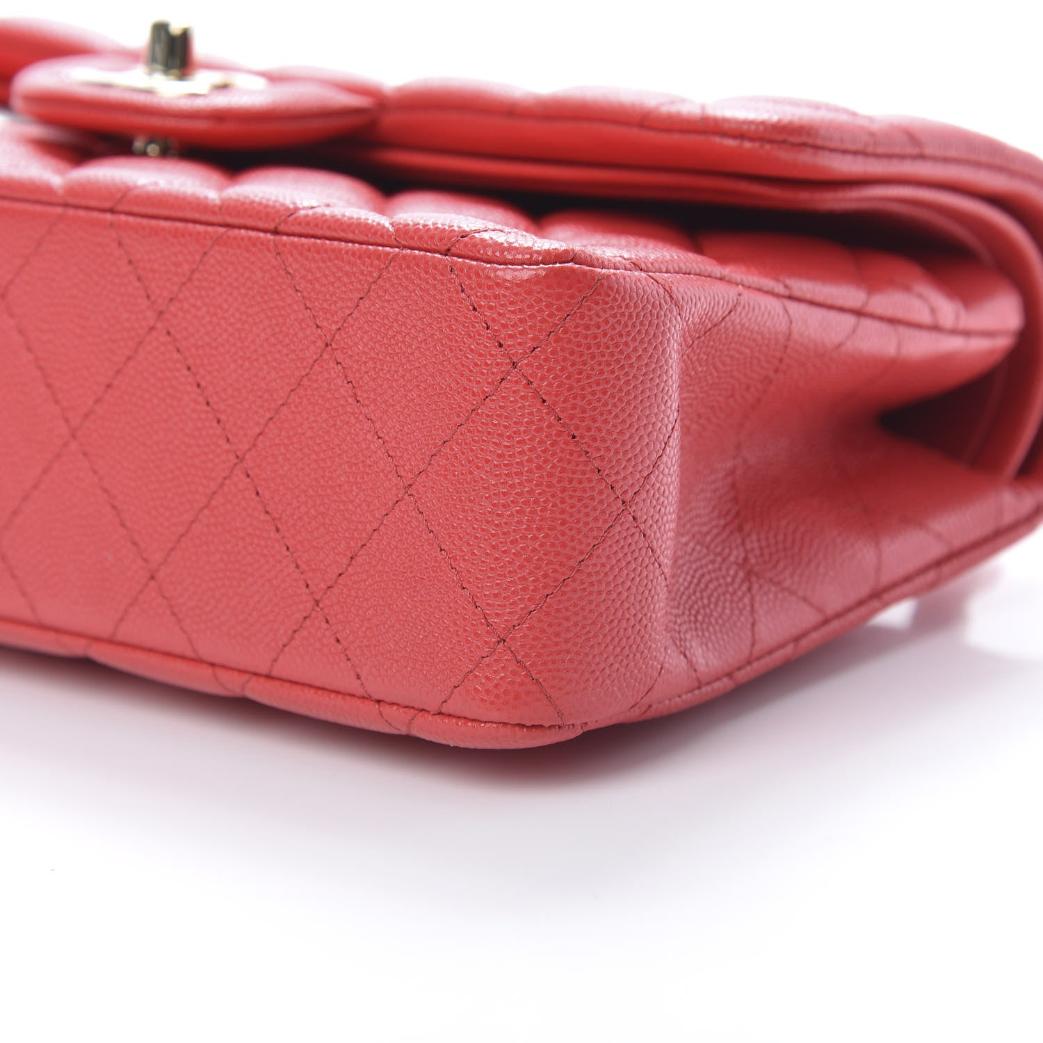 Chanel Caviar Quilted Small Double Flap Red 10 of 10