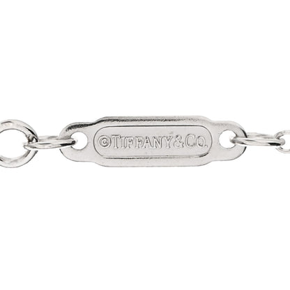 Tiffany 18K White Gold Small T Smile Pendant Necklace 4 of 5