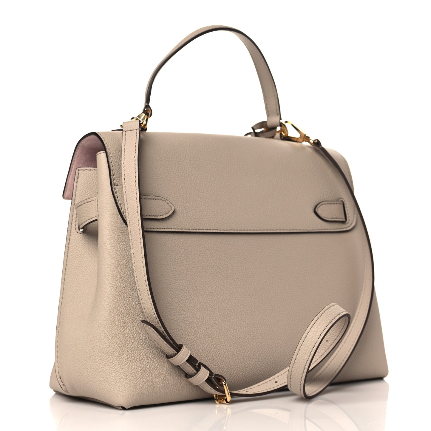 Soft Calfskin Lockme Ever MM Greige