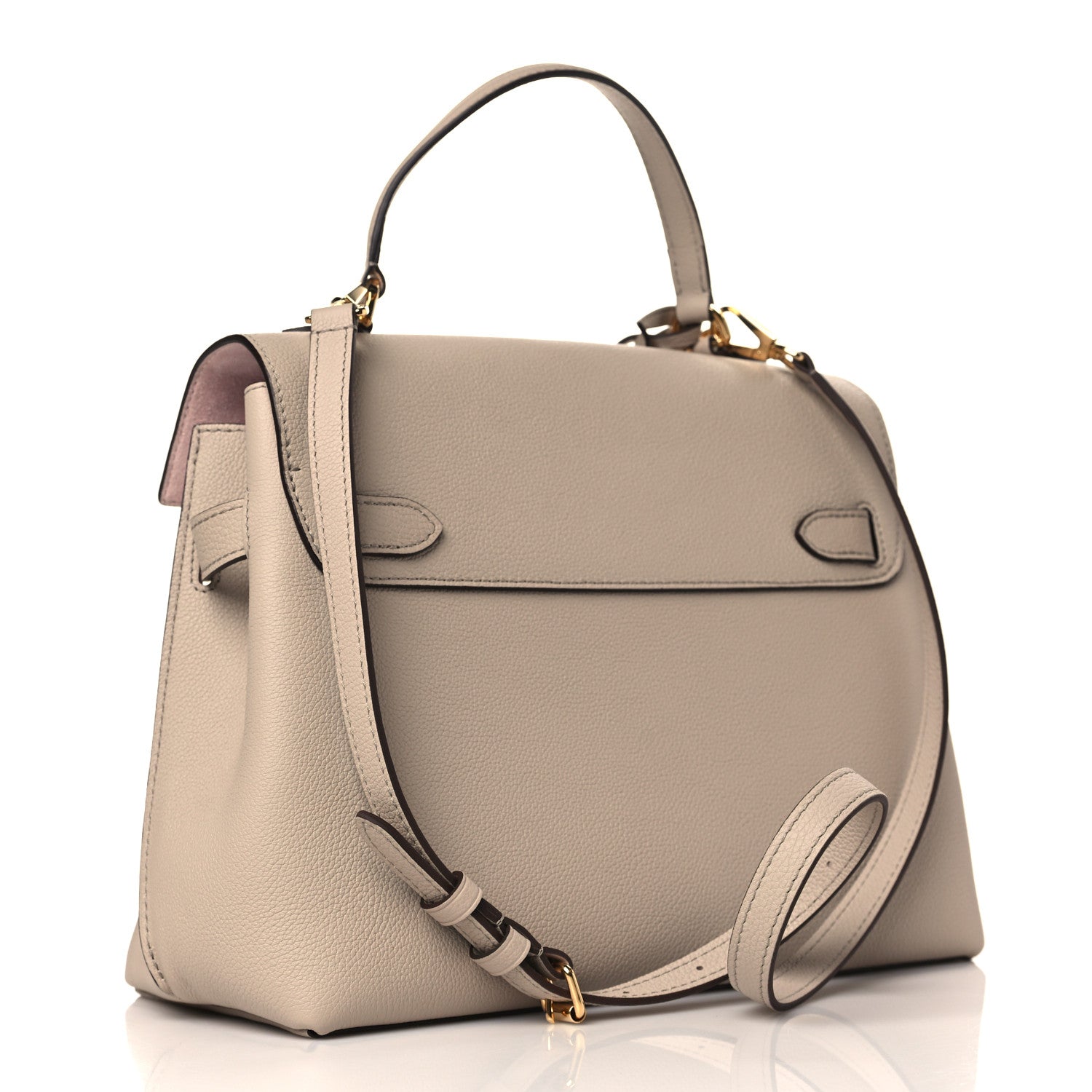 Louis Vuitton Soft Calfskin Lockme Ever MM Greige 3 of 8