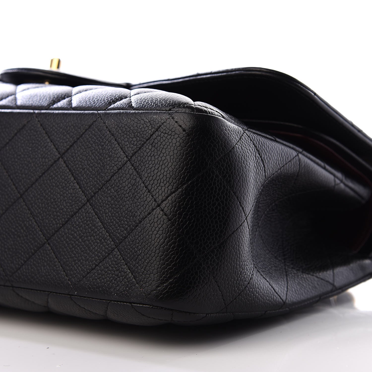 Chanel Caviar Quilted Jumbo Double Flap Black 9 of 10