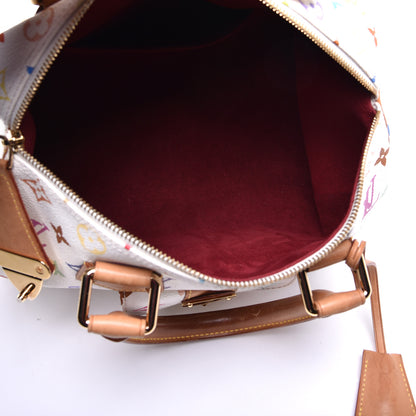 Louis Vuitton Monogram Multicolor Speedy 30 White 5 of 12