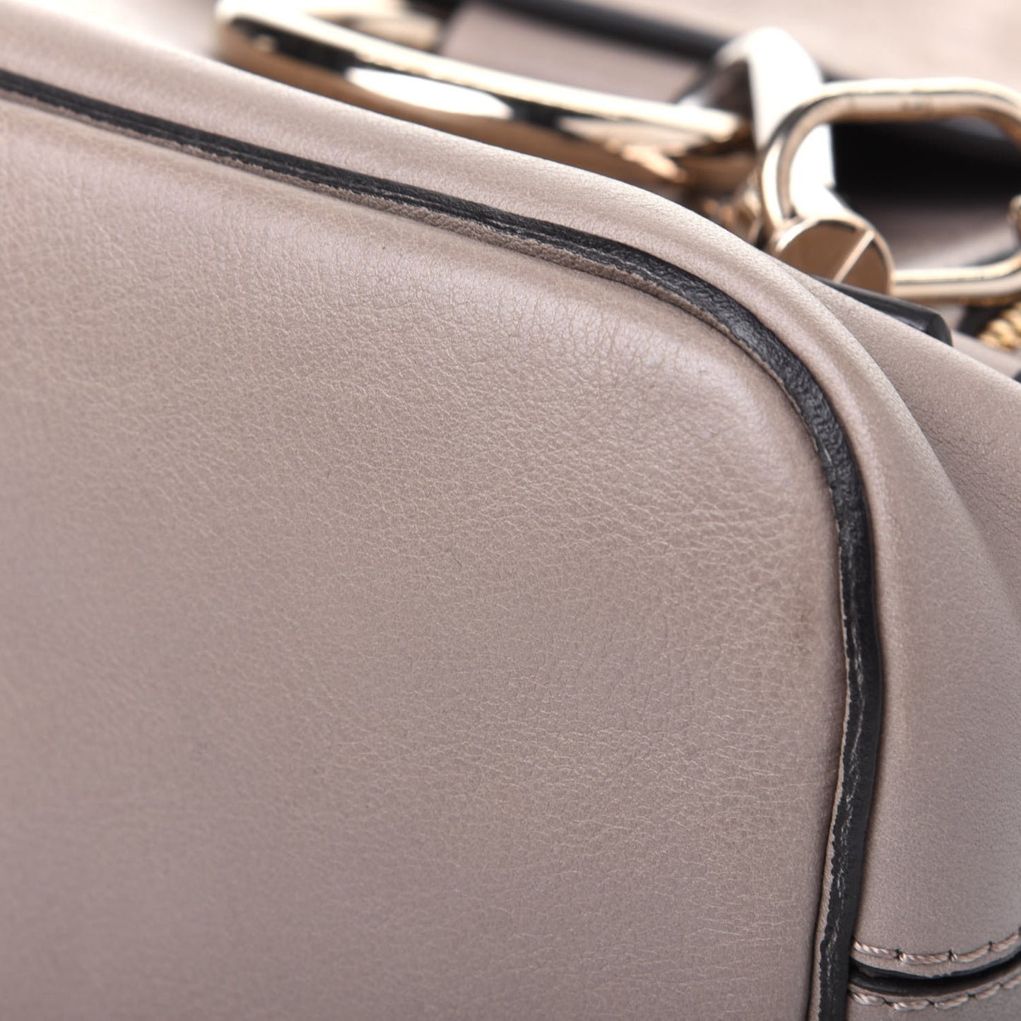 Suede Calfskin Mini Faye Backpack Motty Grey