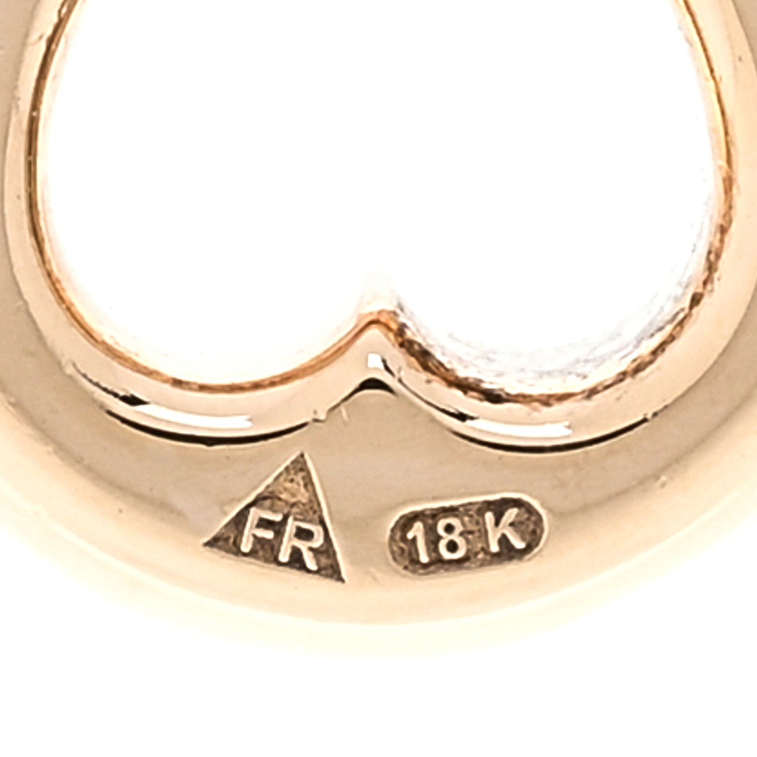 Foundrae 18K Yellow Gold Love Chubby Heart Beat Pendant 4 of 4