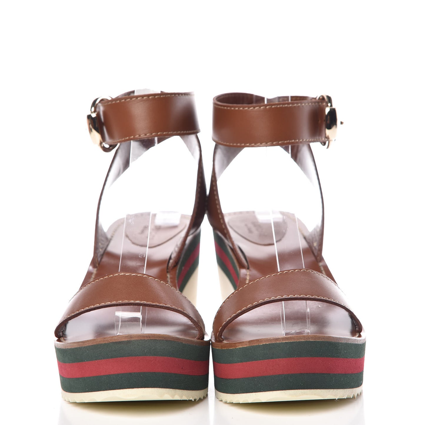 Calfskin Rubber Web Lifford Sandals 7 Cuir