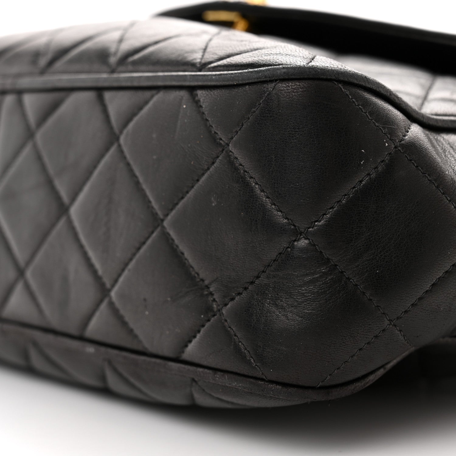 Chanel Lambskin Quilted CC Tassel Camera Case Black 11 of 15