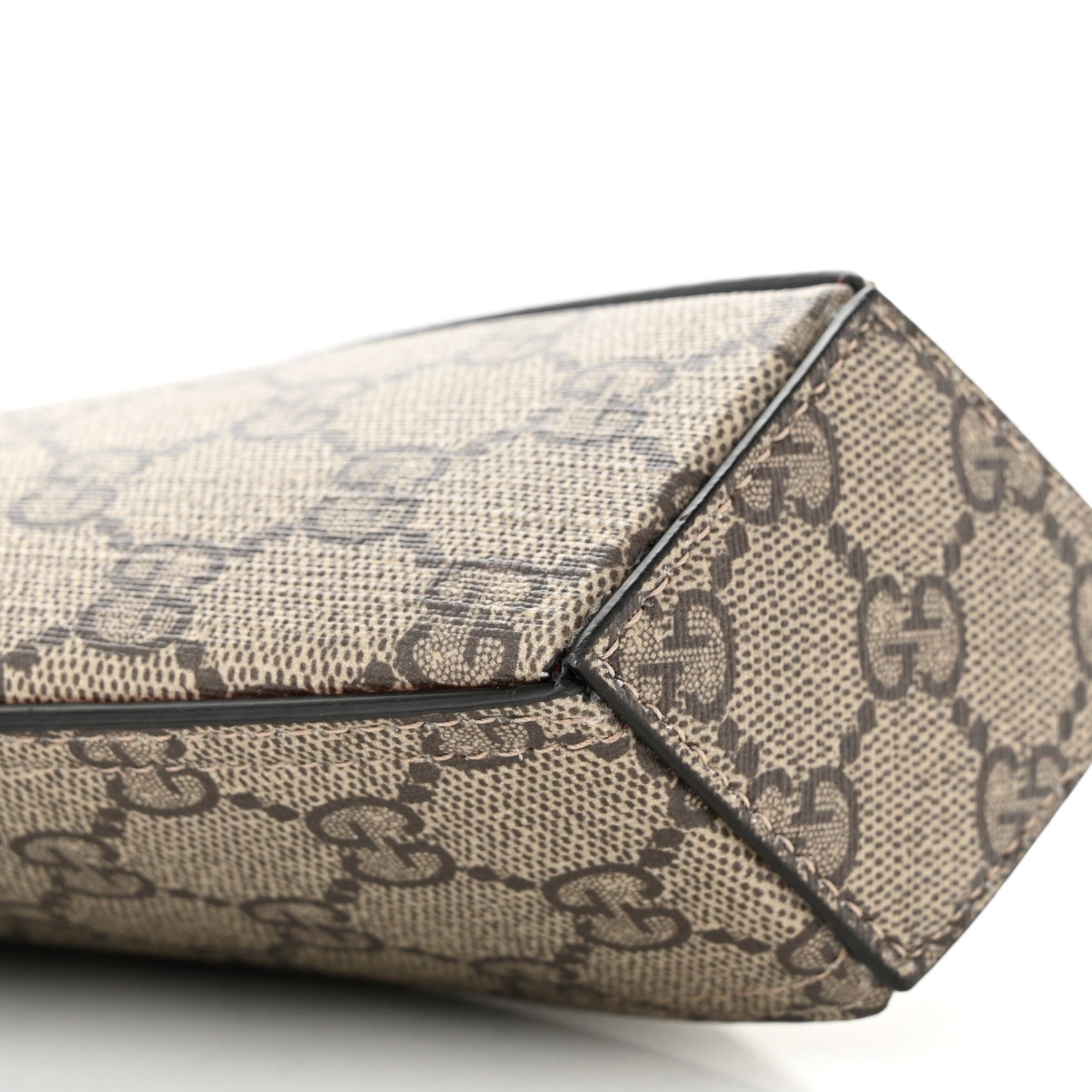 Gucci GG Supreme Monogram Love Valentines Day Small Heart Bag Beige Ebony New Geranium 8 of 10