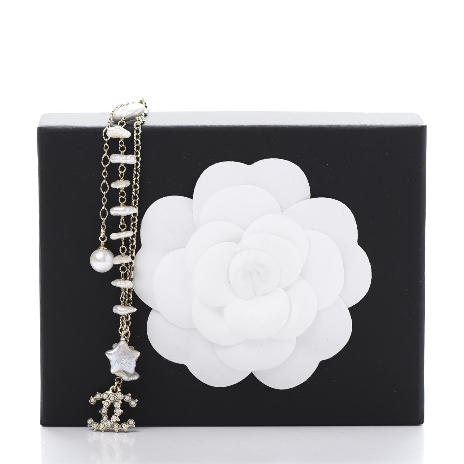 Chanel Pearl CC Chain Necklace Gold 8 of 8