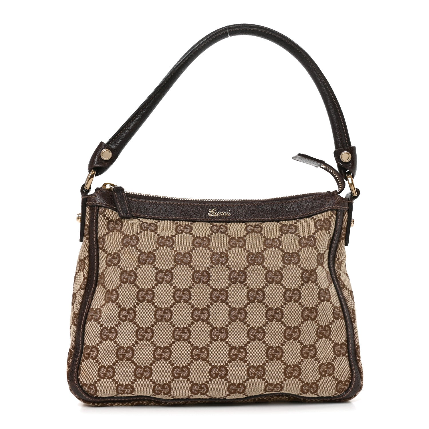 Gucci Monogram Abbey Shoulder Bag Dark Brown 1 of 10