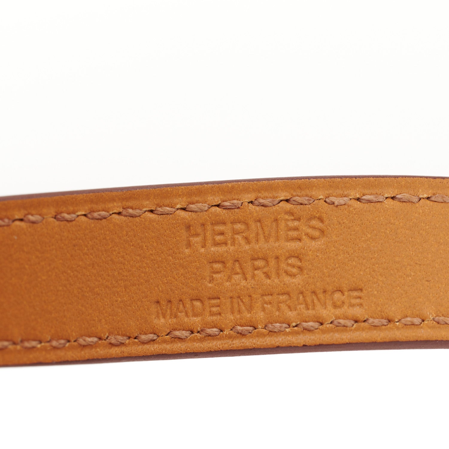 Hermes Epsom Kelly Double Tour Bracelet M Feu 5 of 5