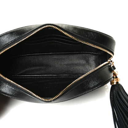 Saint Laurent Grain De Poudre Matelasse Monogram Mini Lou Camera Bag Black 5 of 10