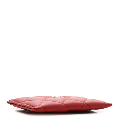 Chanel Lambskin Quilted Card Holder Red 4 of 8
