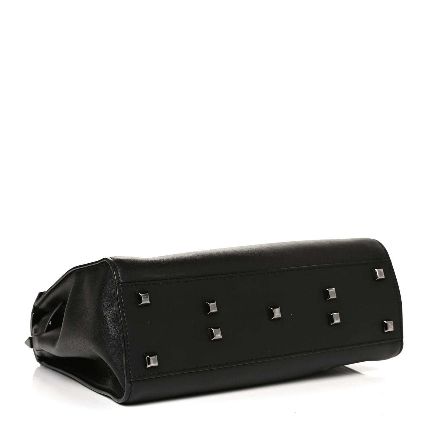 Calfskin Medium My Rockstud Frame Bag Black
