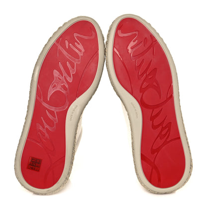 Christian Louboutin Toile Calfskin Espasneak Flat Sneaker 40 Ivory 5 of 8