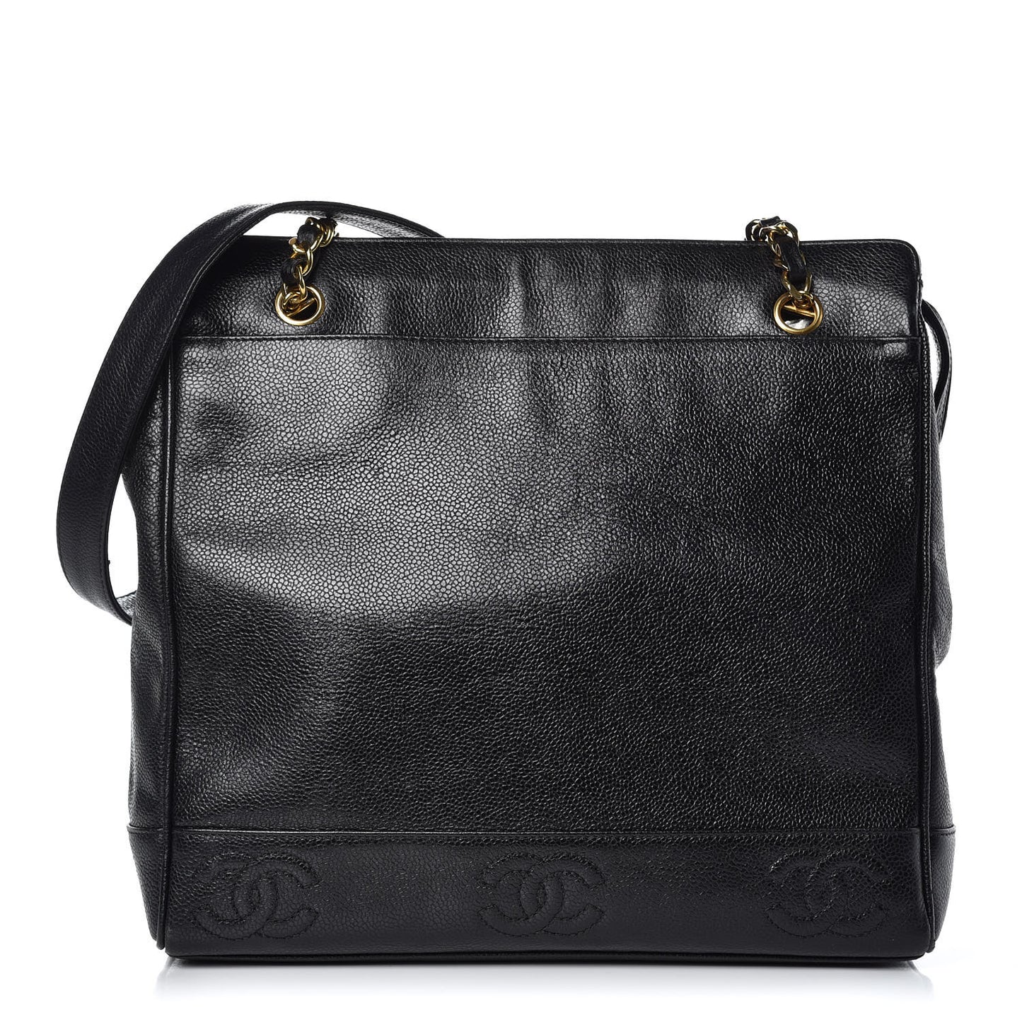 Caviar CC Shoulder Bag Black