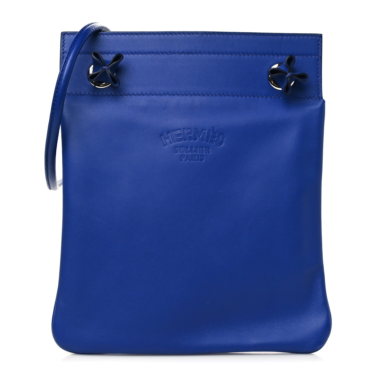 Hermes Milo Lambskin Swift Mini Aline Bleu Electrique 1 of 7