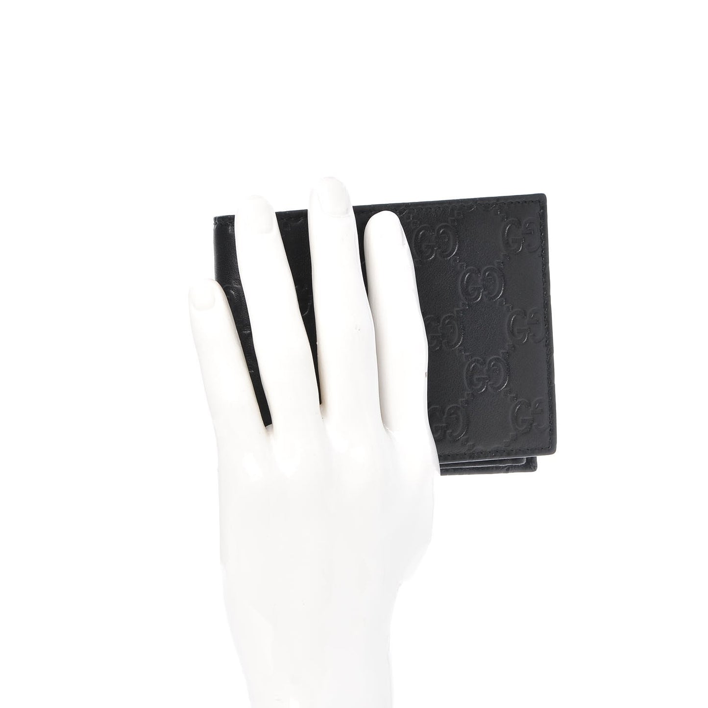 Guccissima Bi-Fold ID Wallet Black