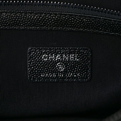 Chanel Iridescent Caviar Quilted Medium Cosmetic Case Black 5 of 8