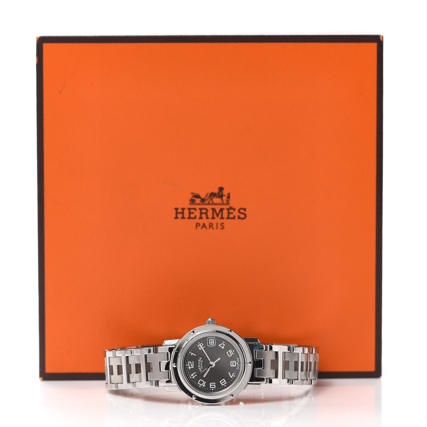Stainless Steel 24mm Clipper Quartz Watch Gray