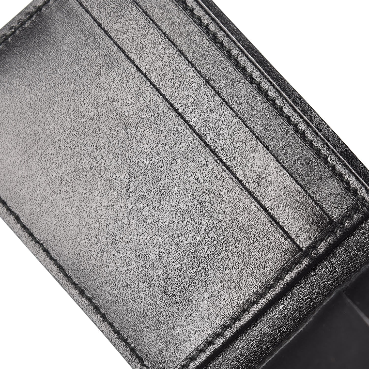 Gucci Crocodile Bi-Fold Wallet Black 8 of 9