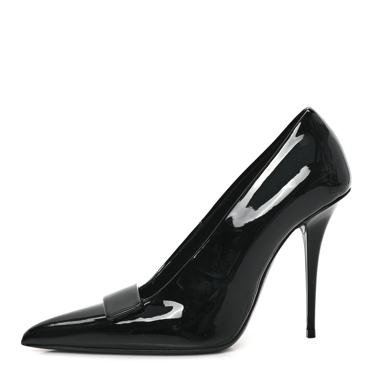 Patent Calfskin Kayla 110 Pumps 36 Black