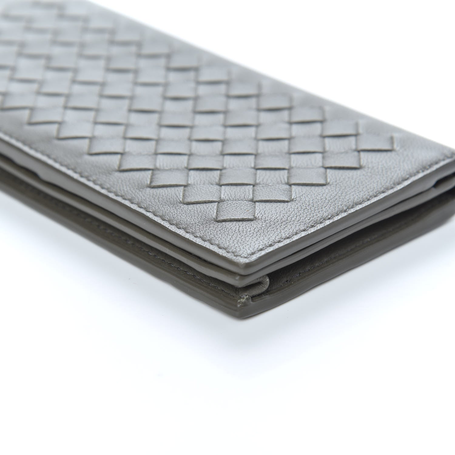 Bottega Veneta Nappa Intrecciato Yen Wallet Grey 8 of 8
