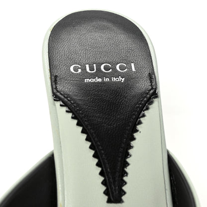 Gucci Malaga Kid Interlocking G Sandals 39 Salvy Green 8 of 10