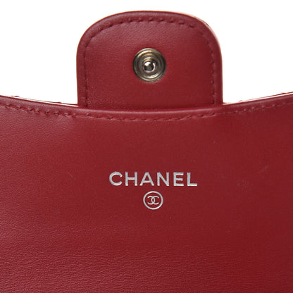 Chanel Patent Quilted Card Holder Red 6 of 8